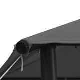 NNEVL Gazebo 3x3 m Anthracite Fabric and Steel 180 g/m²
