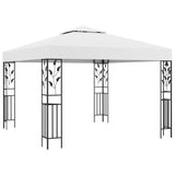 NNEVL Gazebo 3x3 m White 180 g/m²