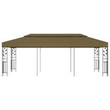 NNEVL Gazebo 6x3 m Taupe 180 g/m²