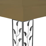 NNEVL Gazebo 6x3 m Taupe 180 g/m²