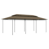 NNEVL Gazebo 600x298x270 cm Taupe 180 g/m²