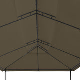 NNEVL Gazebo 600x298x270 cm Taupe 180 g/m²