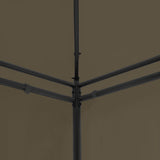 NNEVL Gazebo 600x298x270 cm Taupe 180 g/m²