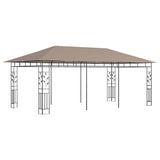 NNEVL Gazebo with Mosquito Net 6x3x2.73 m Taupe 180 g/m²