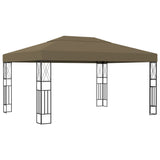 NNEVL Gazebo 3x4 m Taupe Fabric