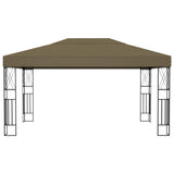 NNEVL Gazebo 3x4 m Taupe Fabric