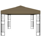 NNEVL Gazebo 3x4 m Taupe Fabric