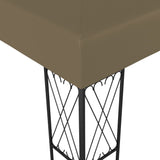 NNEVL Gazebo 3x4 m Taupe Fabric