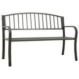 NNEVL Garden Bench 125 cm Steel Grey