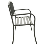 NNEVL Garden Bench 125 cm Steel Grey