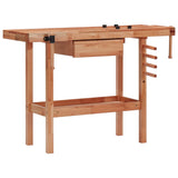 NNEVL Carpentry Workbench with Drawer and 2 Vices Hardwood