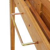 NNEVL Balcony Bar Table 90x37x122.5 cm Solid Acacia Wood
