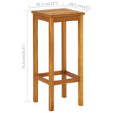 NNEVL 3 Piece Garden Furniture Set Solid Acacia Wood