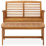 NNEVL 2 Piece Garden Lounge Set Solid Acacia Wood