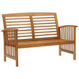 NNEVL 2 Piece Garden Lounge Set Solid Acacia Wood
