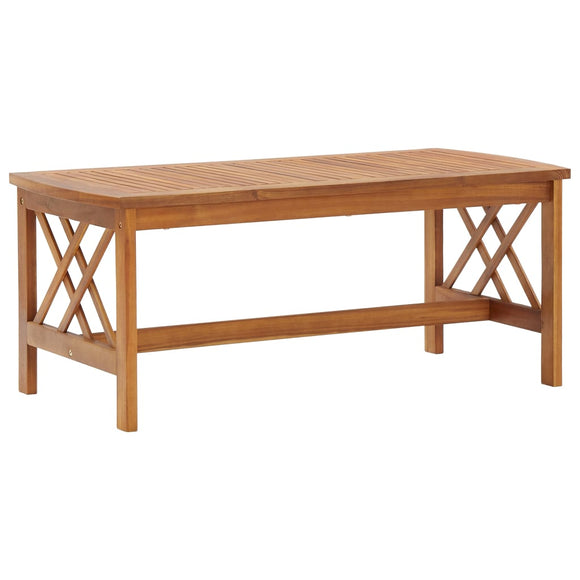 NNEVL Coffee Table 102x50x43 cm Solid Acacia Wood