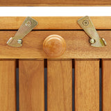NNEVL Garden Storage Bench 120 cm Solid Acacia Wood