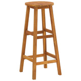 NNEVL Bar Stools 4 pcs Solid Acacia Wood