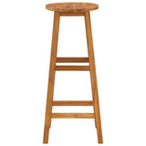 NNEVL Bar Stools 4 pcs Solid Acacia Wood