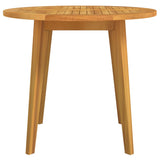 NNEVL Garden Table Ø85x75 cm Solid Wood Acacia