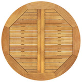 NNEVL Garden Table Ø85x75 cm Solid Wood Acacia