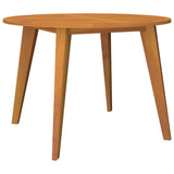 NNEVL Garden Table Ø110x75 cm Solid Wood Acacia