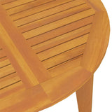 NNEVL Garden Table Ø110x75 cm Solid Wood Acacia