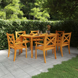 NNEVL Garden Table 160x90x75 cm Solid Wood Acacia