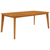 NNEVL Garden Table 200x100x75 cm Solid Wood Acacia