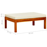 NNEVL Garden Footrests 2 pcs Solid Acacia Wood