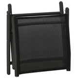 NNEVL 3 Piece Garden Lounge Set Textilene and Aluminium Black