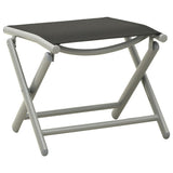 NNEVL 3 Piece Garden Lounge Set Textilene and Aluminium Silver