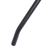 NNEVL Garden Table Black and Black 60 cm Steel and Glass