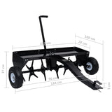 NNEVL Lawn Aerator for Ride-on Mower 102 cm