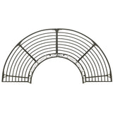 NNEVL Garden Half Round Tree Bench 160 cm Steel