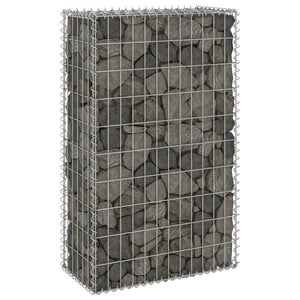 NNEVL Gabion Wall with Covers Galvanised Steel 60x30x100 cm