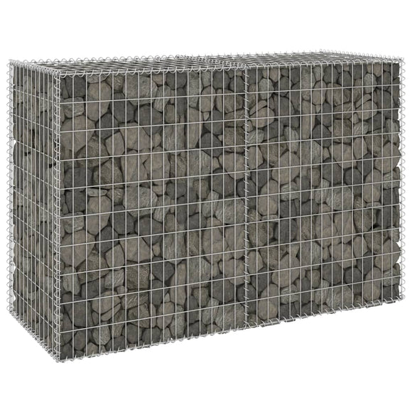 NNEVL Gabion Wall with Covers Galvanised Steel 150x60x100 cm