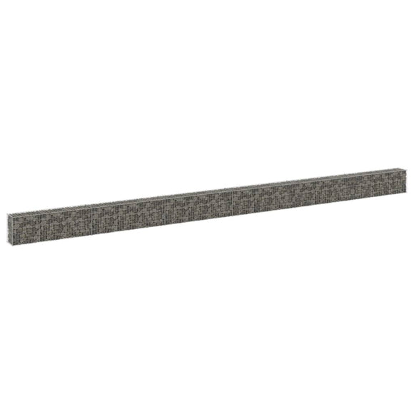 NNEVL Gabion Wall with Covers Galvanised Steel 900x30x50 cm
