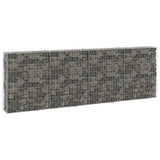 NNEVL Gabion Wall with Covers Galvanised Steel 300x30x100 cm