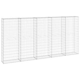 NNEVL Gabion Wall with Covers Galvanised Steel 300x30x150 cm