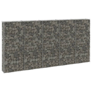 NNEVL Gabion Wall with Covers Galvanised Steel 300x30x150 cm