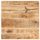 NNEVL Bistro Table Square 50x50x75 cm Rough Mango Wood