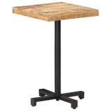 NNEVL Bistro Table Square 50x50x75 cm Rough Mango Wood