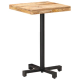 NNEVL Bistro Table Square 50x50x75 cm Rough Mango Wood