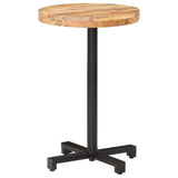 NNEVL Bistro Table Round Ø50x75 cm Rough Mango Wood