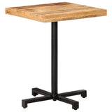 NNEVL Bistro Table Square 60x60x75 cm Rough Mango Wood