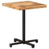 NNEVL Bistro Table Square 60x60x75 cm Rough Mango Wood