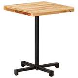 NNEVL Bistro Table Square 60x60x75 cm Rough Mango Wood