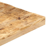 NNEVL Bistro Table Square 70x70x75 cm Rough Mango Wood