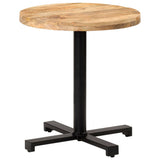 NNEVL Bistro Table Round Ø70x75 cm Rough Mango Wood